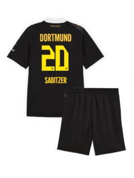 Otroški Nogometna dresi replika Borussia Dortmund Marcel Sabitzer #20 Gostujoči 2026-27 Kratek rokav (+ hlače)